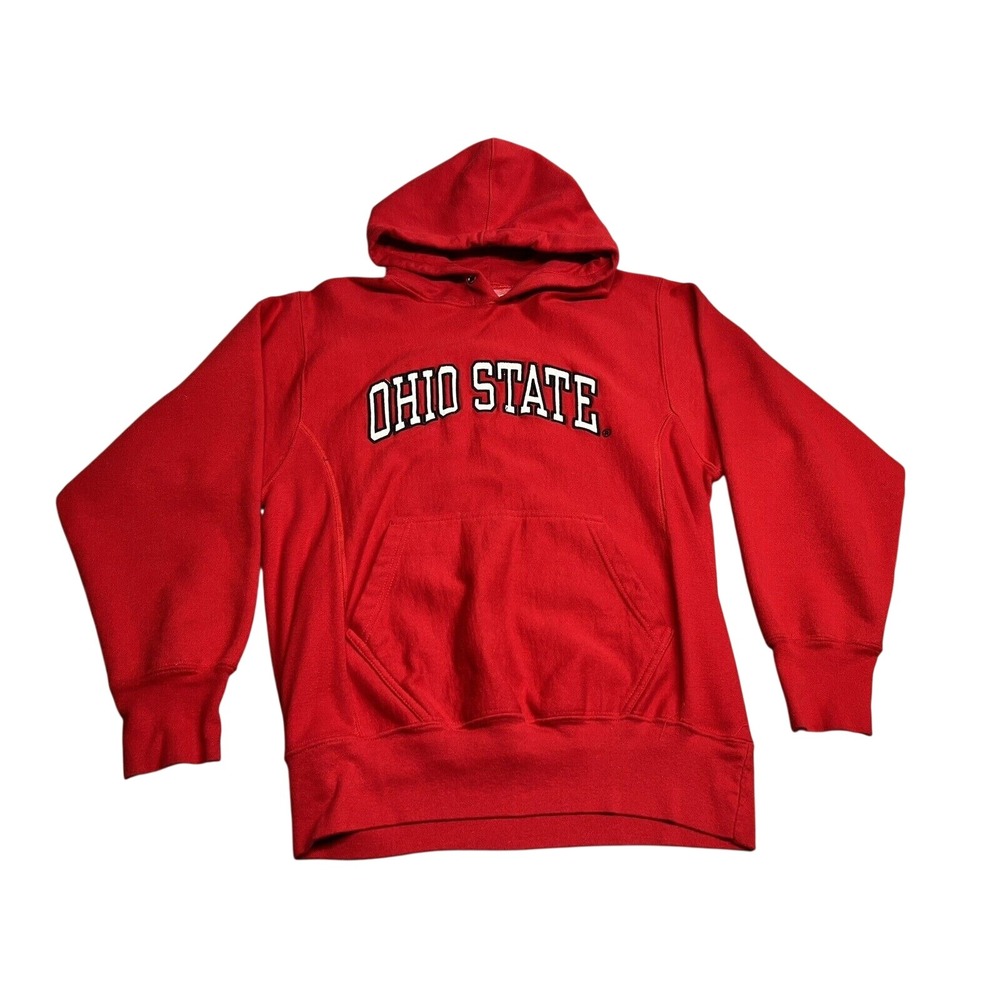 Steve & Barry's Ohio State Heavyweight Hoodie Sweatshirt Men's Small Red